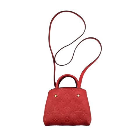 LOUIS VUITTON Empreinte Montaigne Nano Cherry